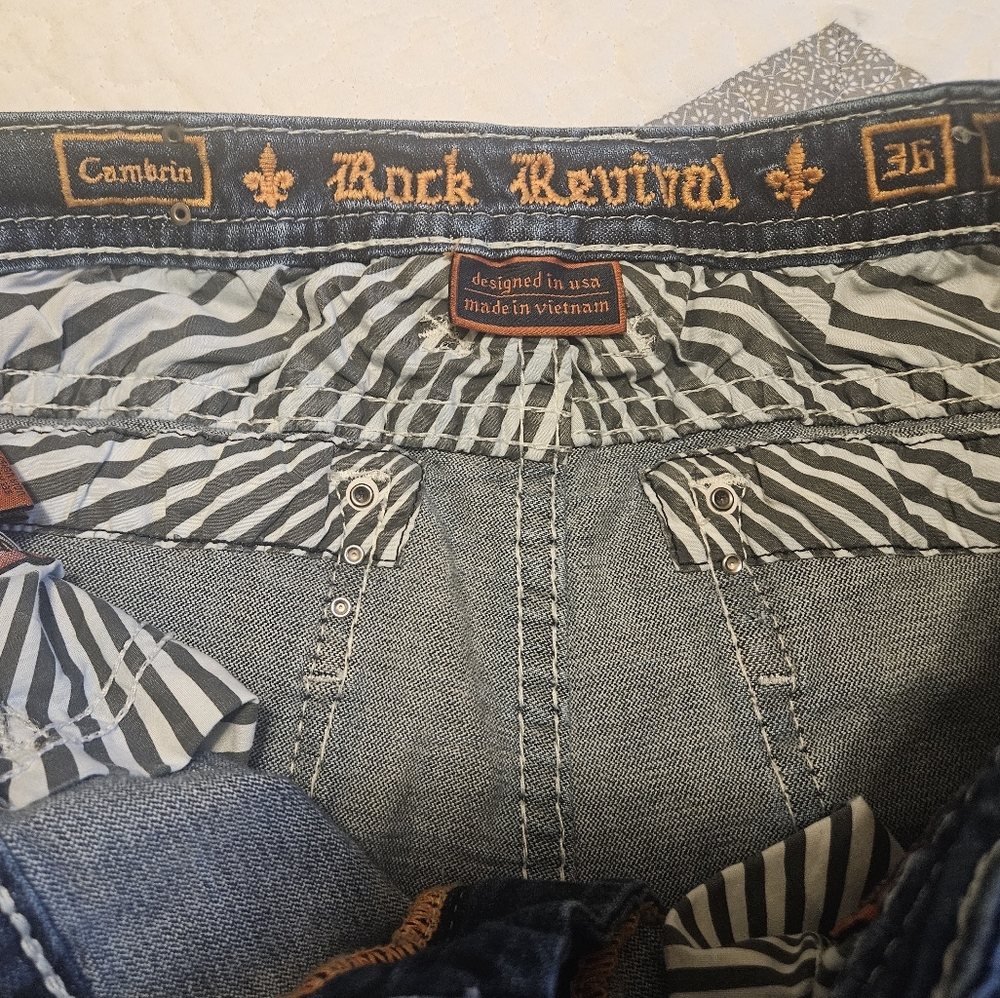Rock Revival Cambria Easy Boot Stretch Distressed Jeans - Picture 3 of 6